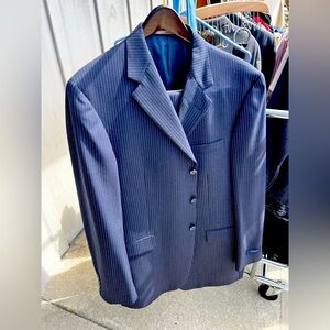 Men's Burberry Pinstripe Suit Set